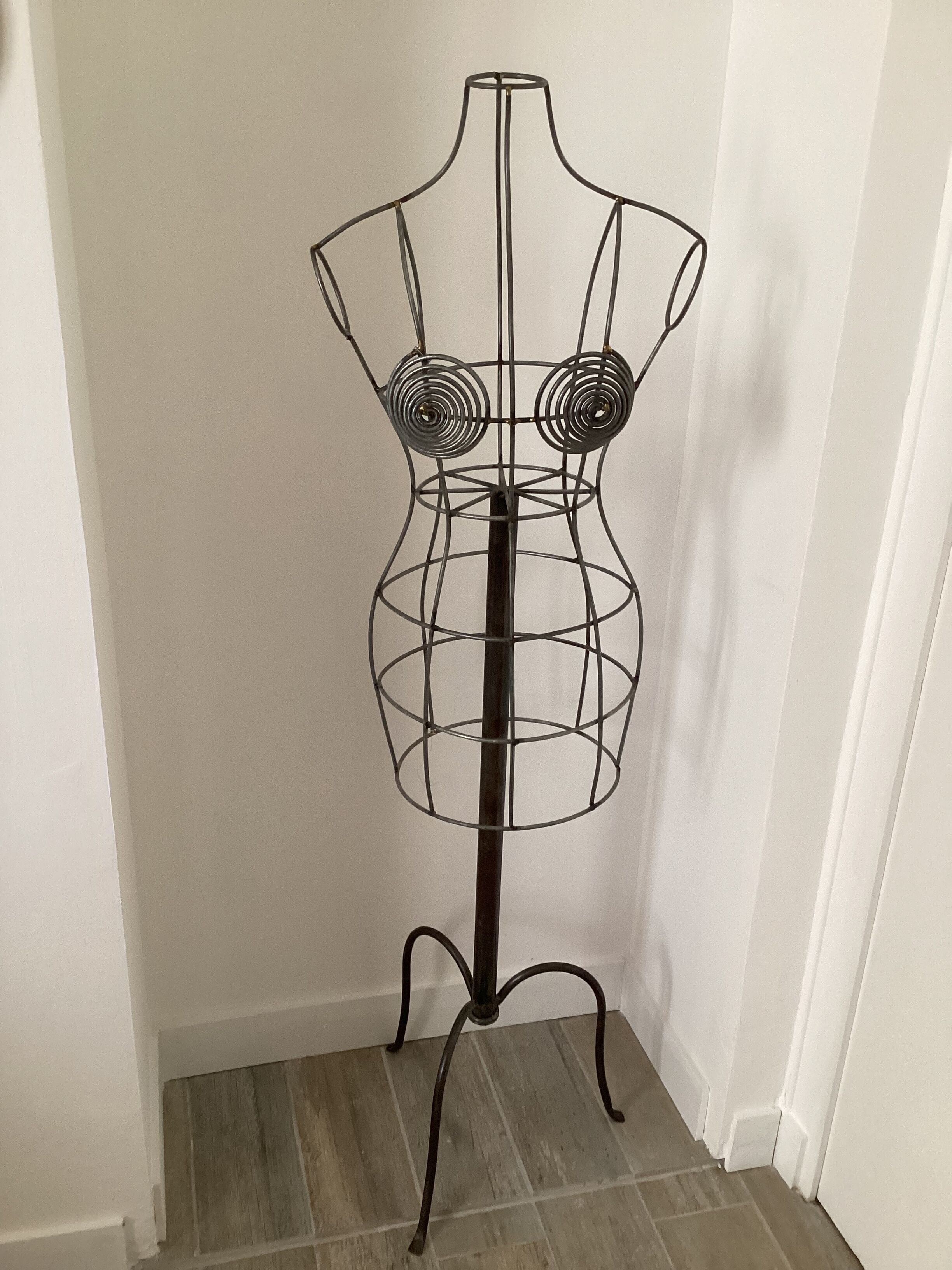 Wrought iron mannequin