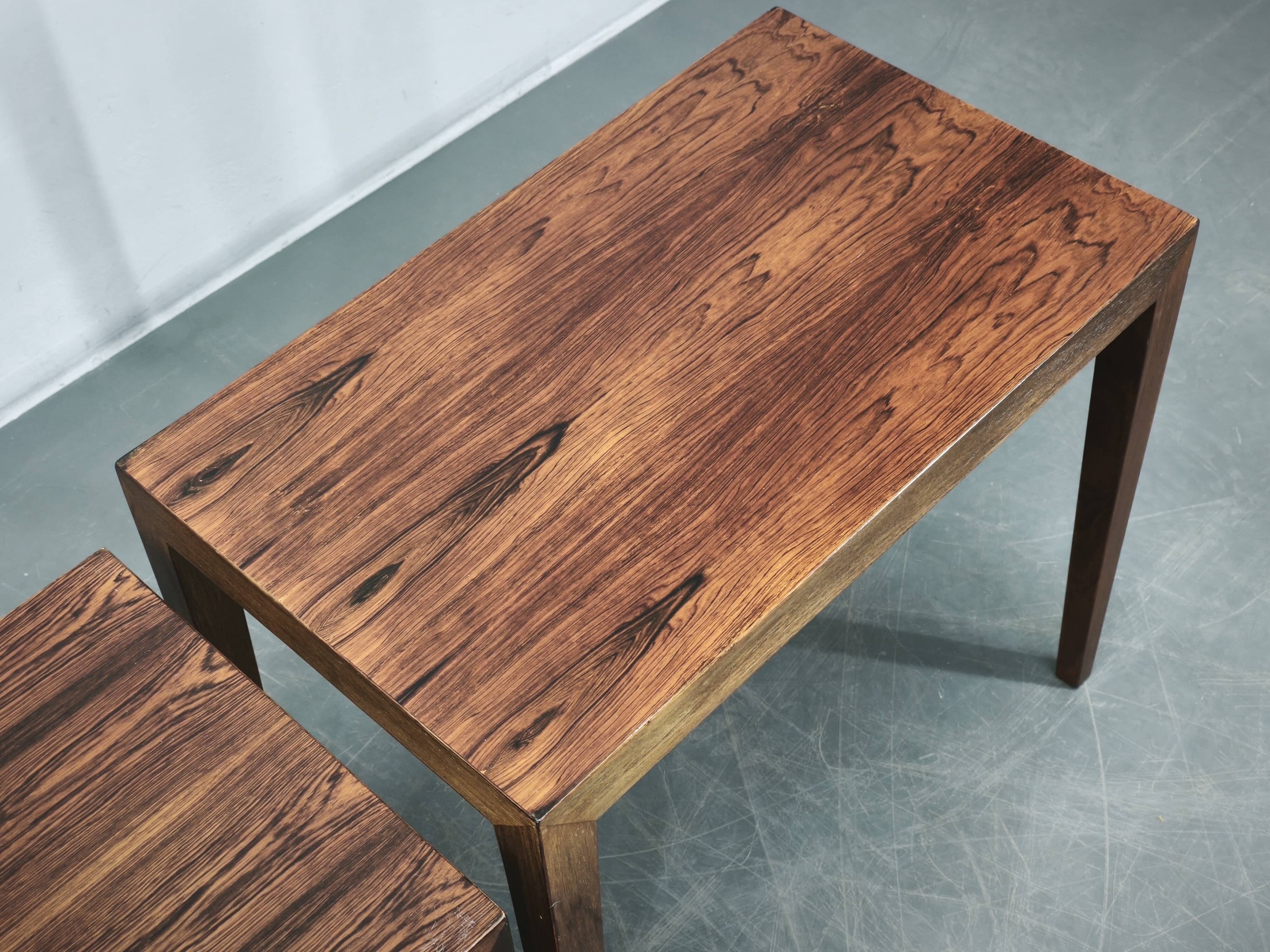 Severin Hansen Nesting Tables for Haslev, Denmark, 1960s