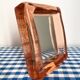Miroir en verre rose d’Italie