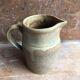 Old pitcher digoin + cove ceramic beige france vintage