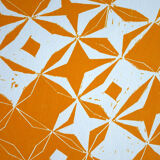 Orange diamond pattern