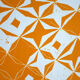 Orange diamond pattern