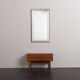 Scandinavian mid-century rosewood mirror with console, Denmark, 1960s