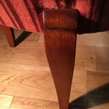 Pair of vintage velvet armchairs from the 80s