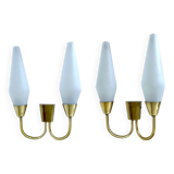 Pair of vintage 60s wall lights