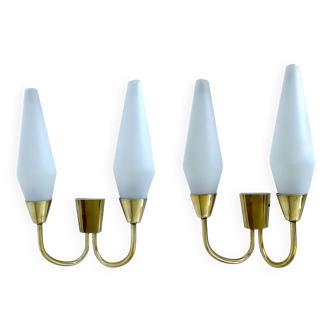 Pair of vintage 60s wall lights