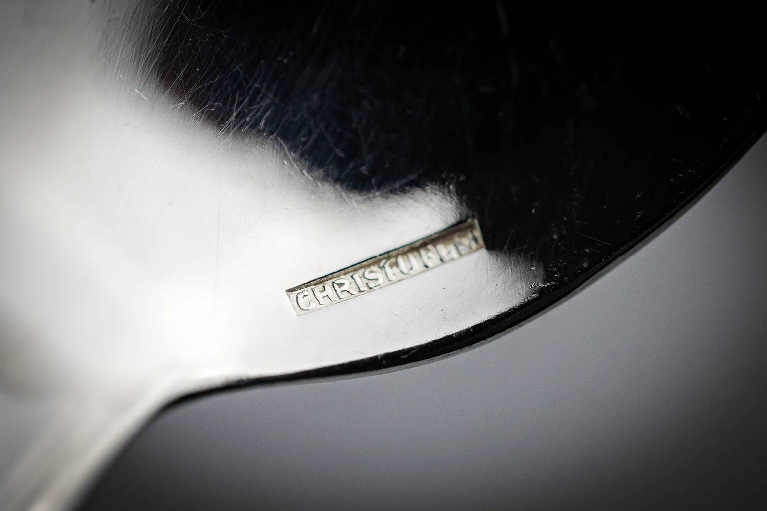 Christofle – 12 silver-plated coffee spoons Spatours in their case