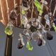 Small crystal boudoir chandelier - 1 light Bobeche signed Baccarat Epoque