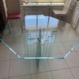 Roche Bobois Octagonal Glass Table