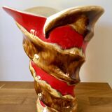 Large ceramic vase signed
