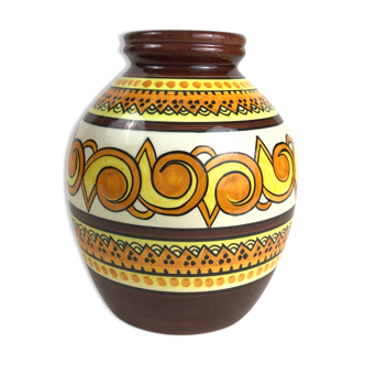 Ceramic vase from Quimper Henriot