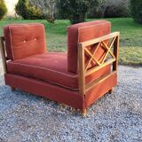 50s bench with oak braces
