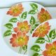 4 vintage dessert plates Moulin des Loups Orchies model Ontario 210677