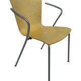 vintage fritz hansen vico magistretti duo bentwood stacking armchairs set of four