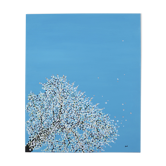Painting on canvas - cherry tree