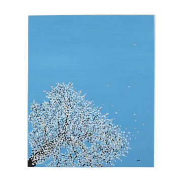 Peinture sur toile - cerisier