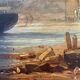 Tableau, Marine sur la côte d’Opale XIX siècle