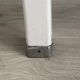 Table de cuisine 1950 en bois et zinc