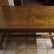 Solid oak farmhouse table