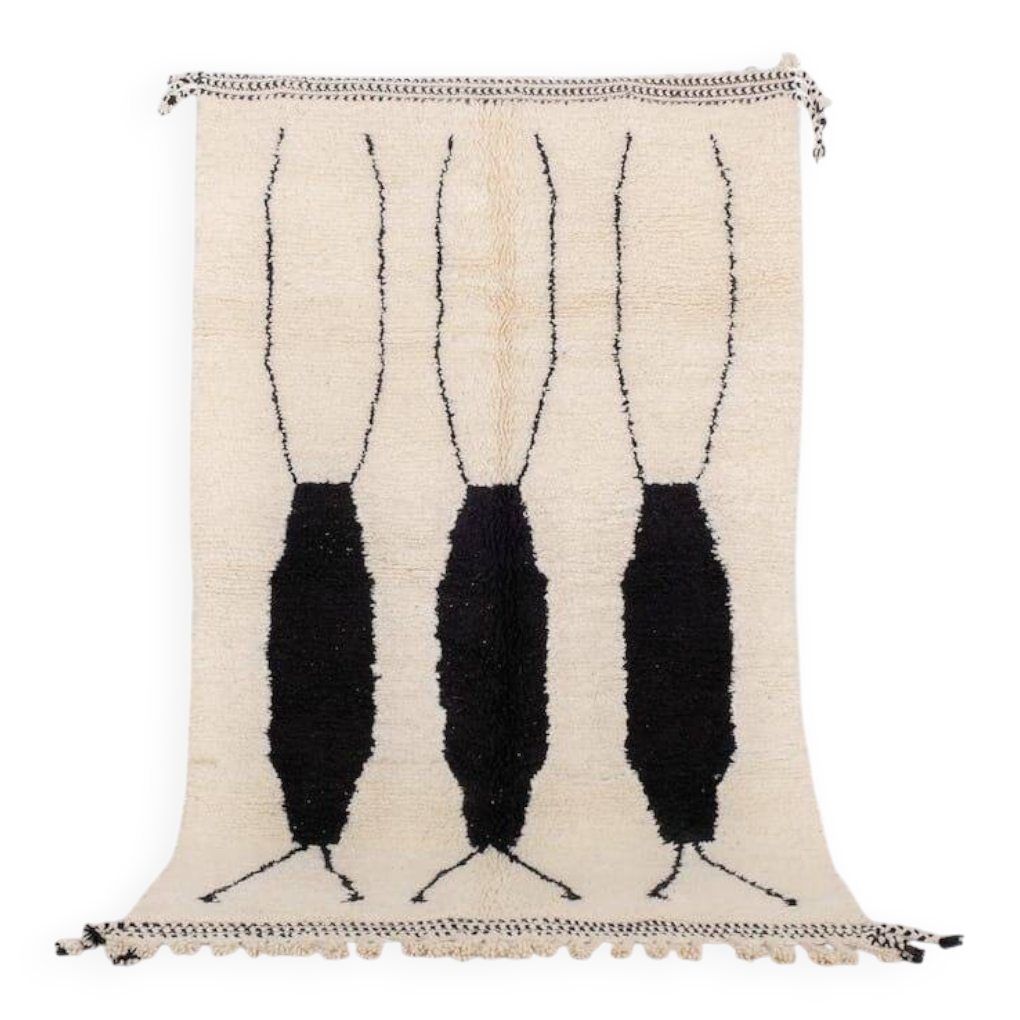 Handmade Berber rug, traditional craftsmanship, size 150 x 250 cm