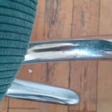 Paire de chaises 60' en velours vert canard