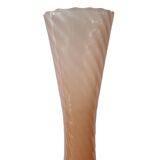 Vintage Salmon Colored Vase Opaline Style, second half 20th century