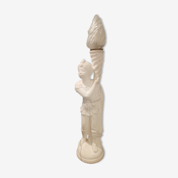 Nubian lamp in plaster