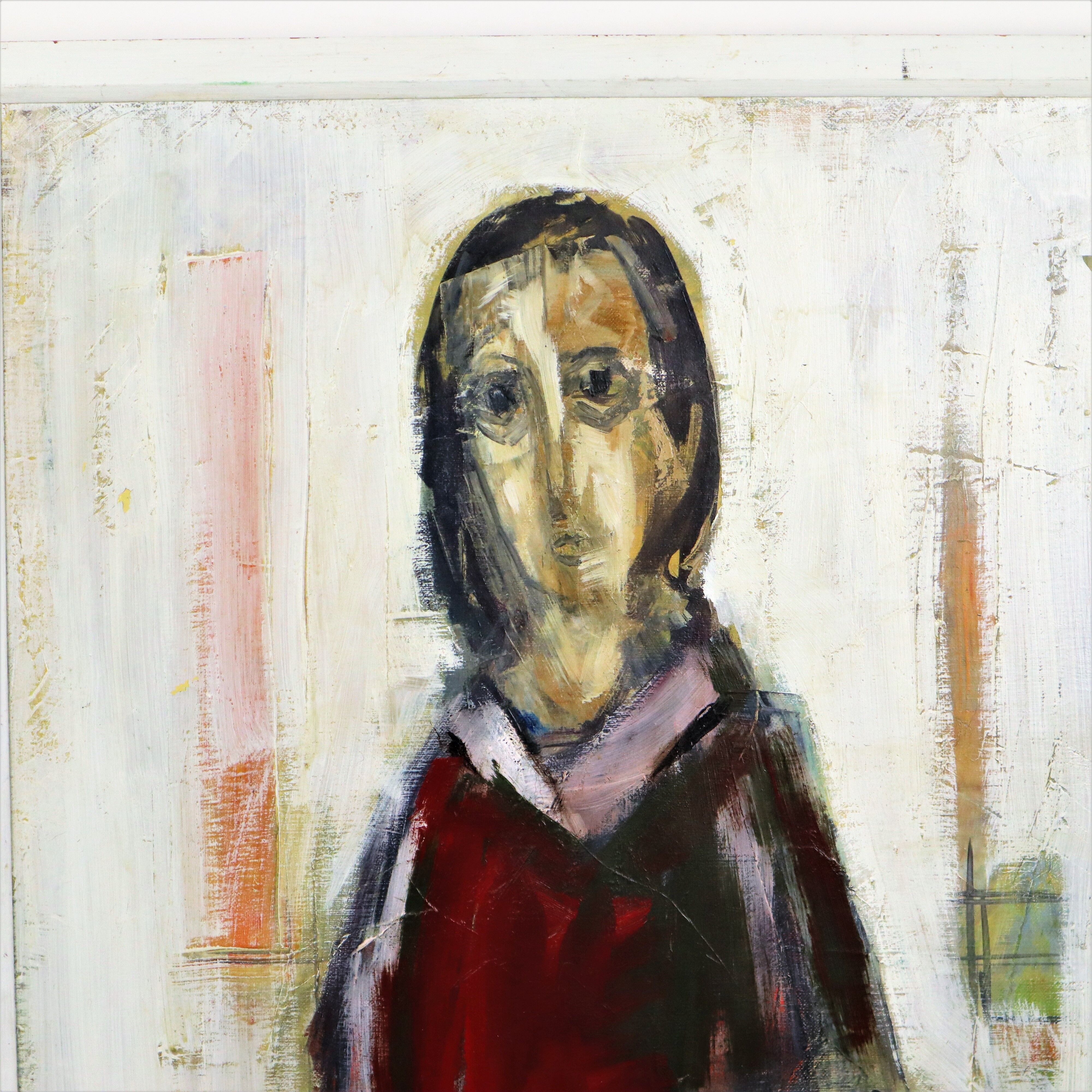 Vintage Oil Painting Artwork Abstract Mother and Child 106cm