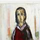 Vintage Oil Painting Artwork Abstract Mother and Child 106cm
