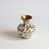 Cloisonné enamel butterfly vase, China 1950s
