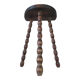 Stool, plant holder with beaded feet