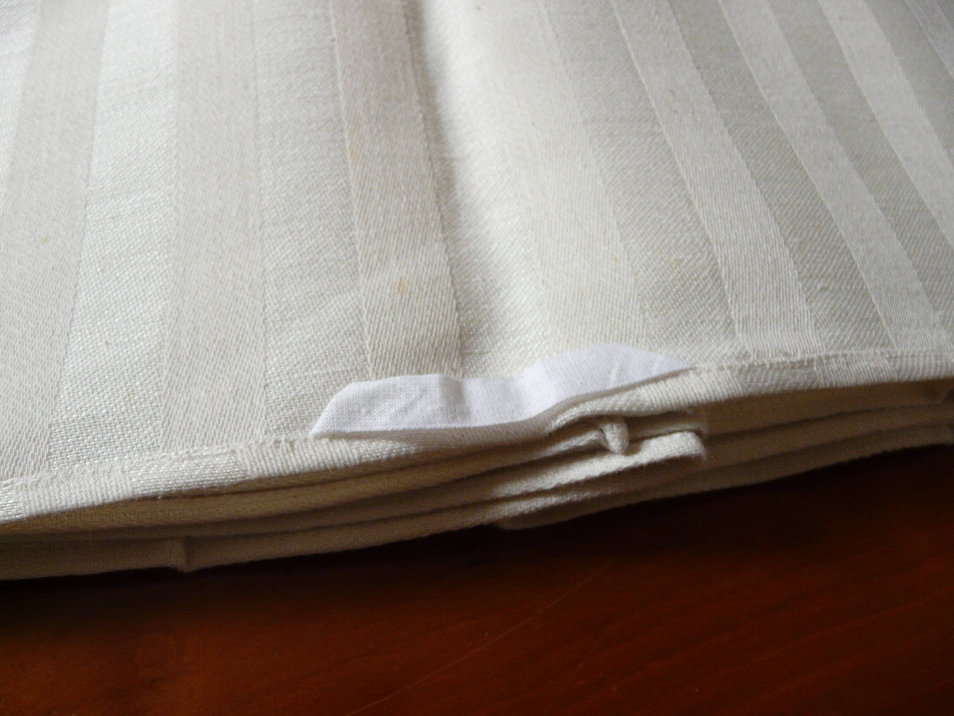 set of 6 new vintage damask tea towels