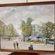 JC Perot: Large oil on canvas "Place Pigalle"