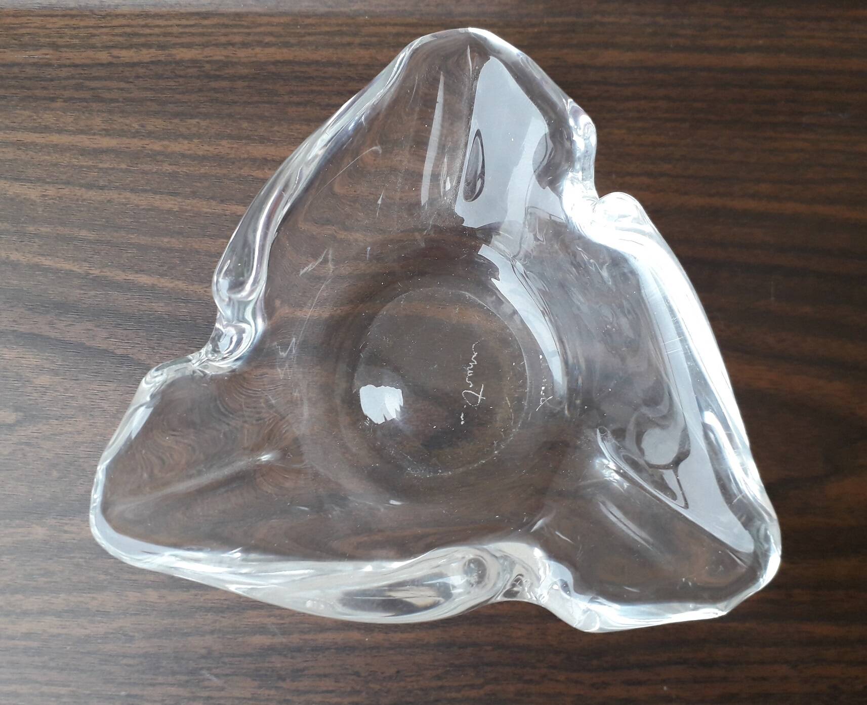 Schneider crystal ashtray