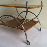 Art deco rolling bar cart, hungary 1930s