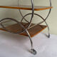 Art deco rolling bar cart, hungary 1930s