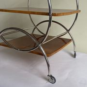 Art deco rolling bar cart, hungary 1930s