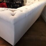 Canapé Chesterfield en lin