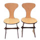 Ensemble de deux chaises italiennes en formica années 1960