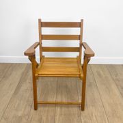 Fauteuil pliable en bois pour enfant années 60