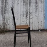Italian black wooden chair