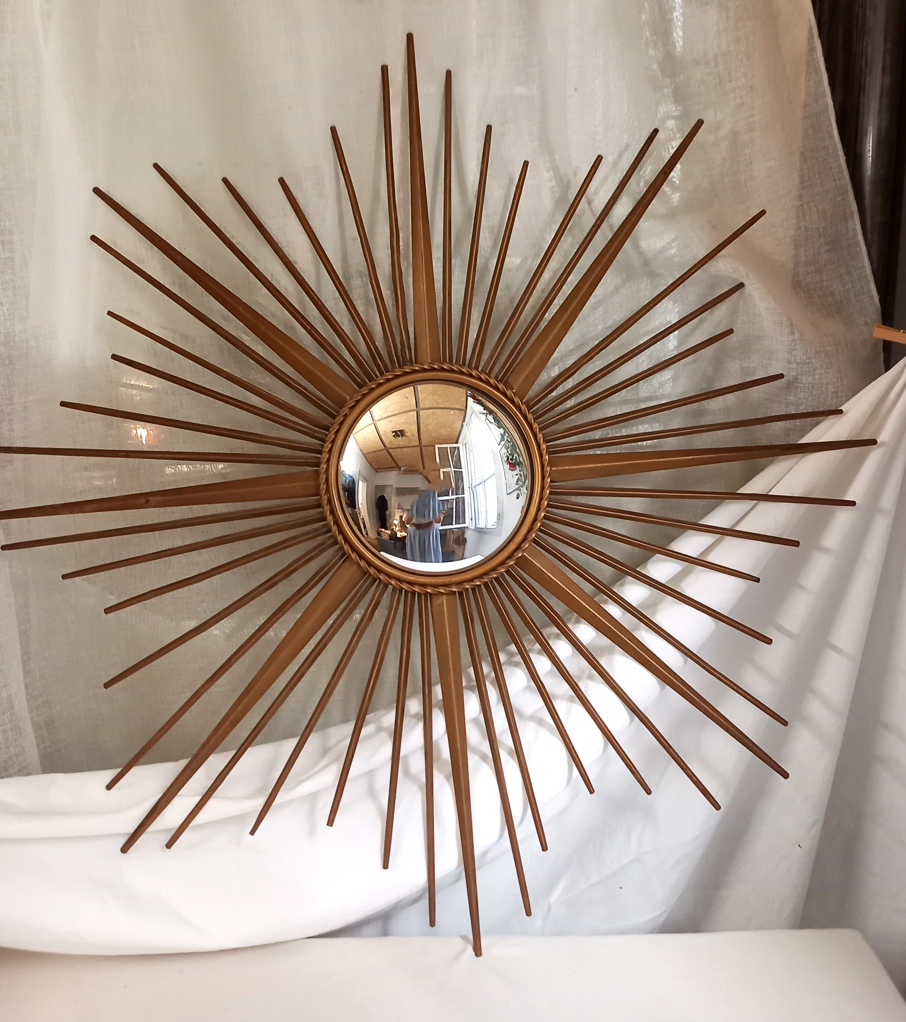 Ancient sun mirror, said witch's eye, 85 cm