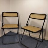 Pair of Italian folding chairs