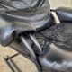 Designer leather armchair