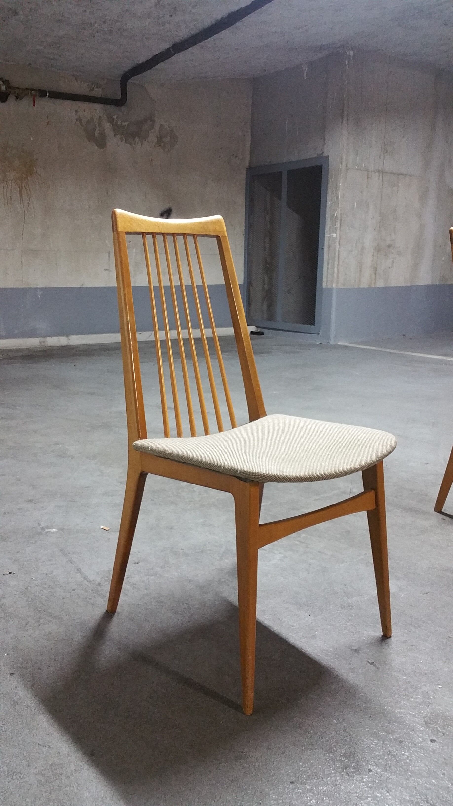 6 chairs Scandinavian years 50 60 Lubke