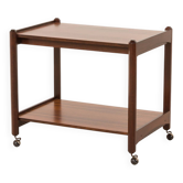 Chariot de bar italien des années 60, chariot de service en palissandre.