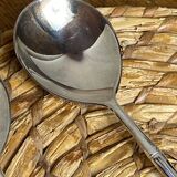 Salad cutlery, silver-plated, bamboo style