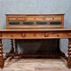 Stepped office renaissance notary in oak with blond patina around 1850
