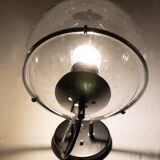 set Basket-Globe wall lamps with raindrop glass bowl by Raak, 1970s