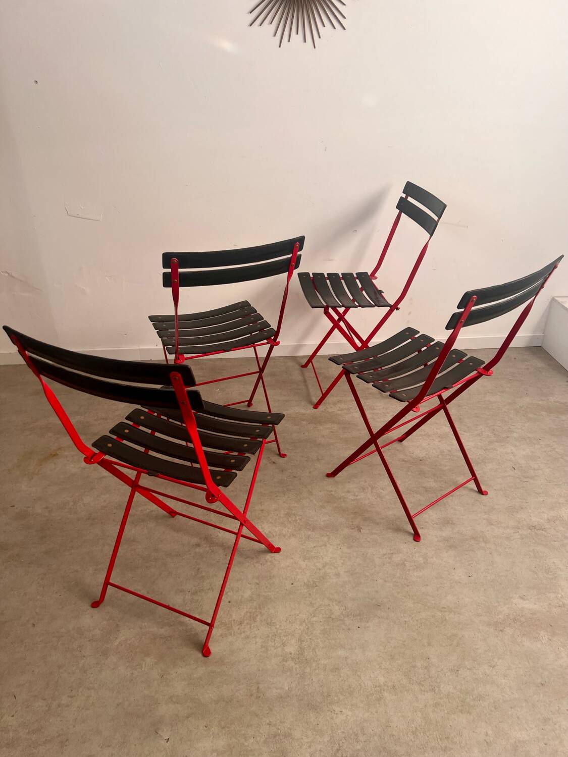 Zanotta Celestina フォールディングチェア 牛革スティール 2脚